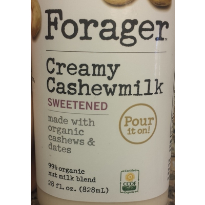 Creamy Cashewmilk, Sweetened