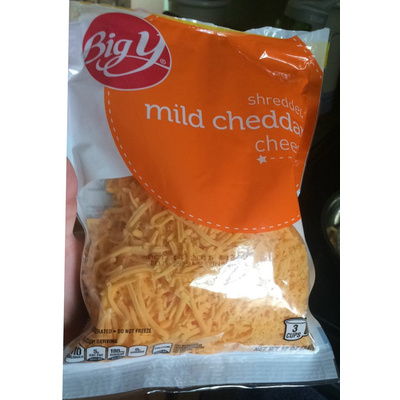 Shredded Cheese, Mild Cheddar