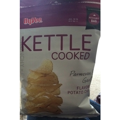 Kettle Cooked Flavored Potato Chips, Parmesan & Garlic