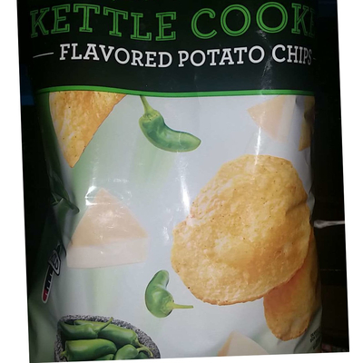 Kettle Cooked Flavored Potato Chips, Jalapeno White Cheddar