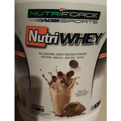Nutri Whey, All Natural Whey Protein Powder, Real Roasted Coffee Beans Inside