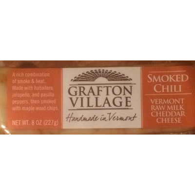 Vermont Raw Milk Cheddar Cheese, Smoked Chili