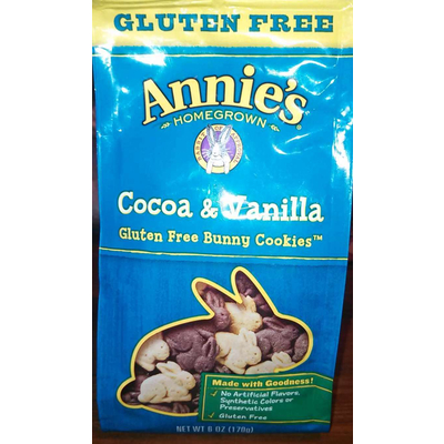 Gluten Free Bunny Cookies, Cocoa & Vanilla