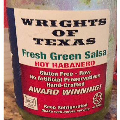 Fresh Green Salsa, Hot Habanero