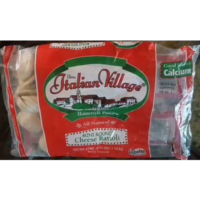 Cheese Ravioli, Mini Round