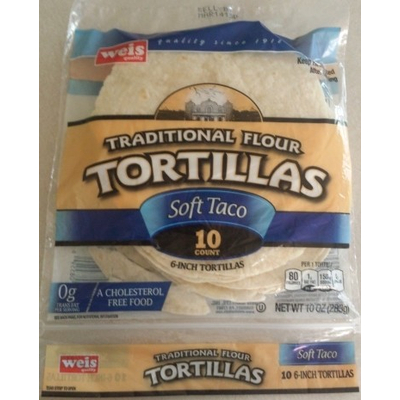 Tortillas, Traditional Flour, Soft Taco