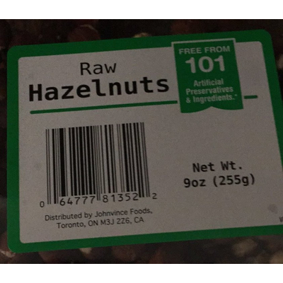 Raw Hazelnuts