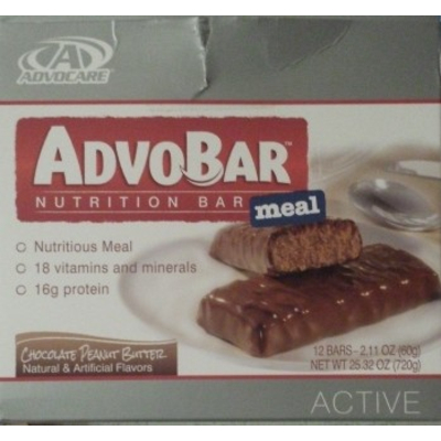 AdvoBar Nutrition Bar, Chocolate Peanut Butter