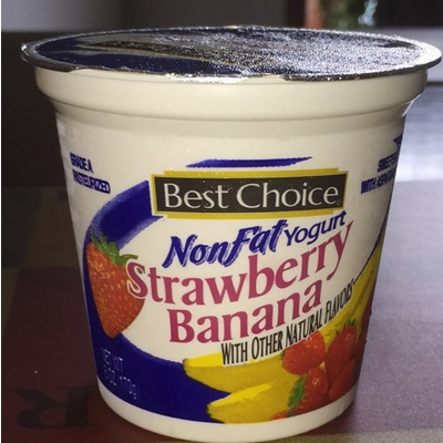 Strawberry Banana NonFat Yogurt