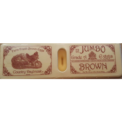 Jumbo Brown Eggs, Grade A