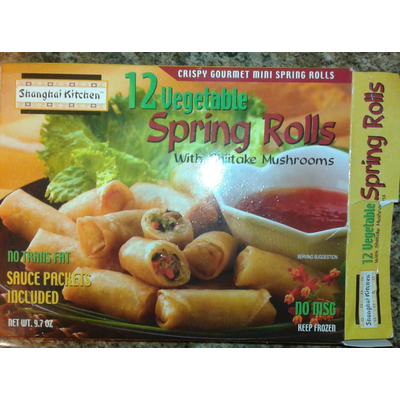 Spring Rolls, Vegetable, with Shiitake Mushrooms