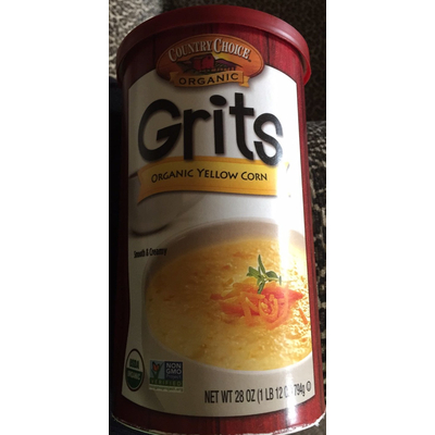 Grits, Organic Yellow Corn