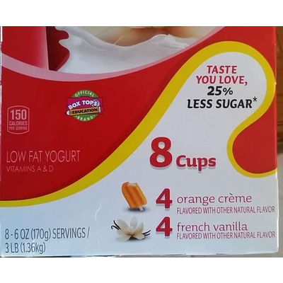 Low Fat Yogurt, French Vanilla