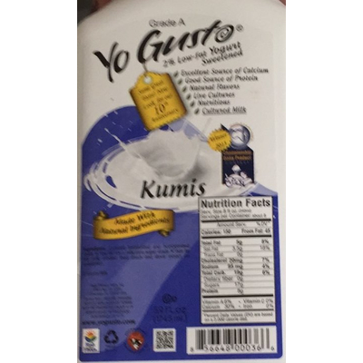 Kumis, Low-Fat Yogurt Sweetened