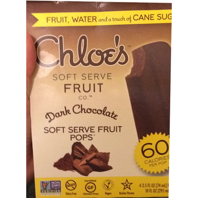 Soft Serve Fruit Pops, Dark Chocolate