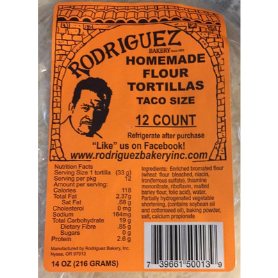 Flour Tortillas, Taco Size