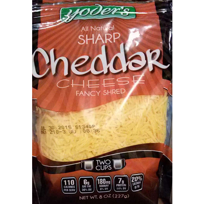 Sharp Cheddar Cheese, Fancy Shred