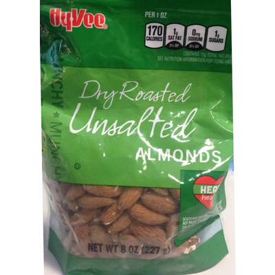 Dry Roasted Unsalted Almonds