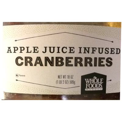 Apple Juice Infused Cranberries