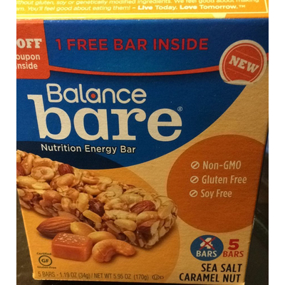 Nutrition Energy Bar, Sea Salt Caramel Nut