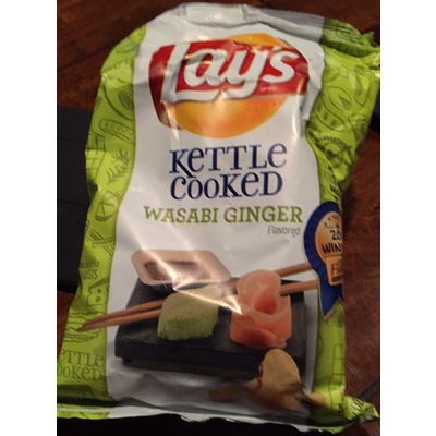Kettle Cooked Potato Chips, Wasabi Ginger