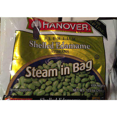 Shelled Edamame Soybeans, Steam in Bag