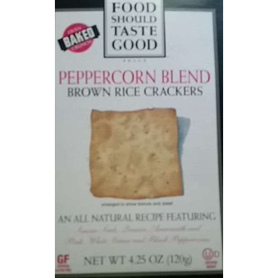 Brown Rice Crackers, Peppercorn Blend