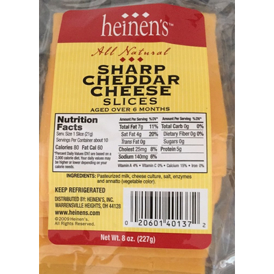 Cheese Slices, Sharp Cheddar