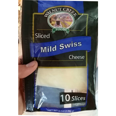 Sliced Mild Swiss Cheese