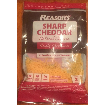 Sharp Cheddar Cheese, Shredded