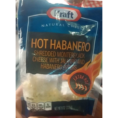 Natural Cheese, Hot Habanero, Shredded