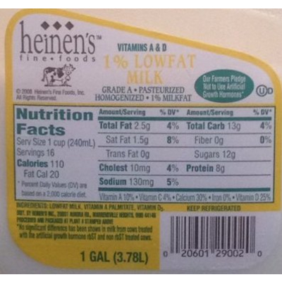 1% Lowfat Milk