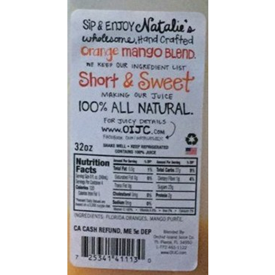 Juice, Orange Mango Blend