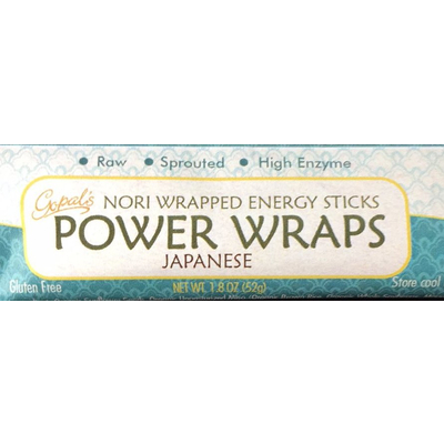 Power Wraps, Nori Wrapped Energy Sticks