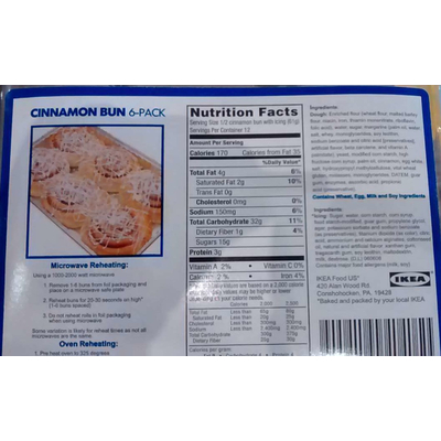 Jumbo honey bun calories