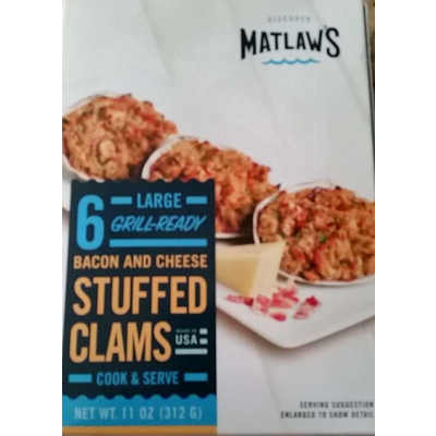 Bacon and Cheese Stuffed Clams