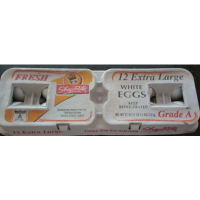Extra Large White Eggs, Grade A