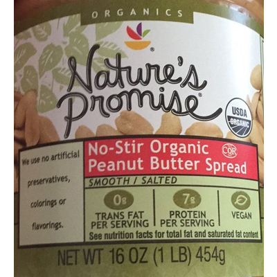No-Stir Organic Peanut Butter Spread