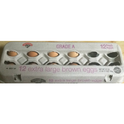 Extra Large Brown Eggs, Grade A