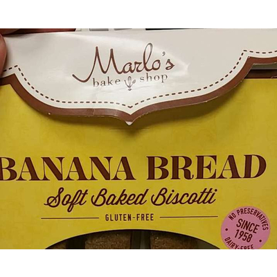 Gluten-Free Soft Baked Biscotti, Banana Bread