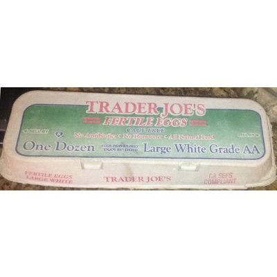 Fertile Large Eggs, White Grade AA