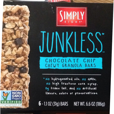 Junkless, Chocolate Chip Chewy Granola Bars