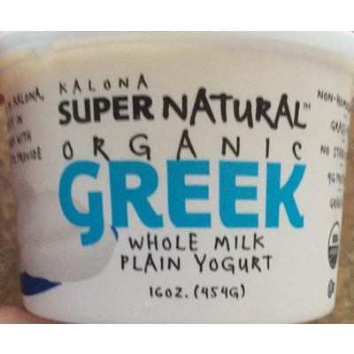 Super Natural, Organic Greek Yogurt, Whole Milk Plain