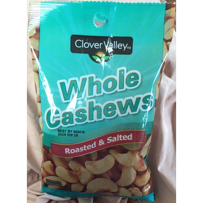 Whole Cashews, Roasted & Salted