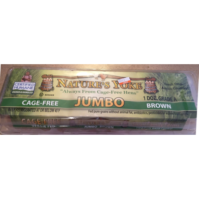 Jumbo Brown Eggs, Grade A