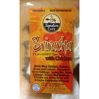 Sriracha Flavored Salad, with Chicken