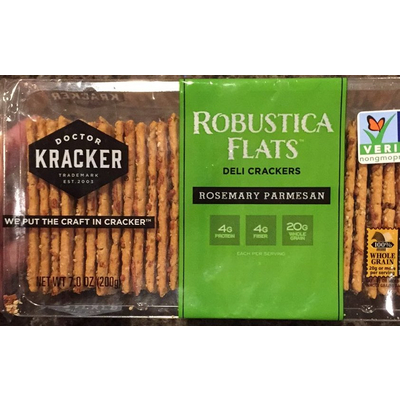 Robustica Flats, Deli Crackers, Rosemary Parmesan