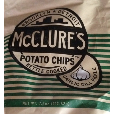Kettle Cooked Potato Chips, Garlic Dill Pickle
