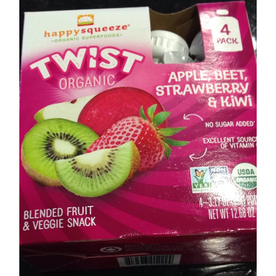 Fruit & Veggie Snack, Apple Beet Strawberry & Kiwi