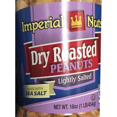 Dry Roasted Peanuts, Lightly Salted